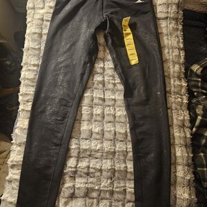 NWT Adidas Black Leggings with Subtle Accents